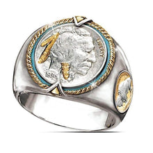Load image into Gallery viewer, 1936 Liberty Coin Signet Ring for Men - 925 Sterling Silver