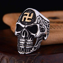 Load image into Gallery viewer, 316L Stainless Steel Vintage Punk Rings Skull Men Jewelry