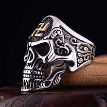 Load image into Gallery viewer, 316L Stainless Steel Vintage Punk Rings Skull Men Jewelry