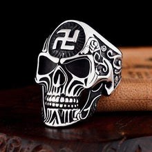 Load image into Gallery viewer, 316L Stainless Steel Vintage Punk Rings Skull Men Jewelry