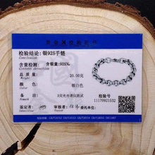 Load image into Gallery viewer, 925 Sterling Silver Created Male Interlocking Bracelet Bangles Domineering Thai Vintage Biker Men Fashion Charms Jewelry