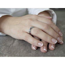 Load image into Gallery viewer, 925 Sterling Silver Double Little Frogs Ring Fashion Casual Rings Handmade Frog Animal Jewelry Money Attraction Wealth Abundance Talisman Gifts for Women Size 7