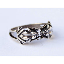 Load image into Gallery viewer, 925 Sterling Silver Double Little Frogs Ring Fashion Casual Rings Handmade Frog Animal Jewelry Money Attraction Wealth Abundance Talisman Gifts for Women Size 7