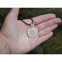Load image into Gallery viewer, 925 Sterling Silver Viking Valkyrie Pendant Necklace Sacred Geometry Asatru Celtic Odins Jewelry Valkyria Ancient Norse Pagan Protection Amulet Gifts for Men and Women