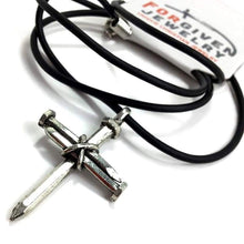 Load image into Gallery viewer, Antique Nail Cross Necklace - Pendant Necklace