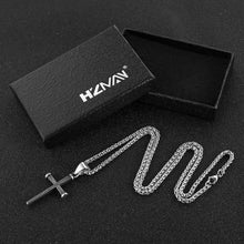 Load image into Gallery viewer, Antique Nail Cross Stainless Steel Pendants Christian Necklace (Silver)