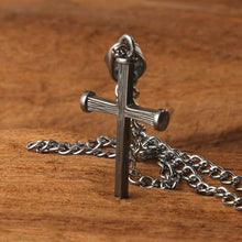 Load image into Gallery viewer, Antique Nail Cross Stainless Steel Pendants Christian Necklace (Silver)