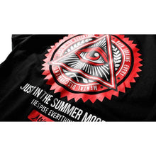 Load image into Gallery viewer, Bebovizi Brand Men Hip Hop Geometry Triangle T Shirts illuminati Eye of Godfather Printed Street Wear Tops Tees Yellow Tshirt - 200000783