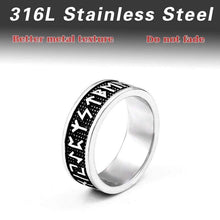 Load image into Gallery viewer, Beier 316L Stainless Steel nose viking Amulet rune words Odin s Symbol for men scandinavian wholesale ring jewelry BR8-595