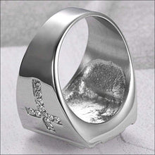 Load image into Gallery viewer, Christian Jesus Cross Ring (Stainless Steel) - Ring