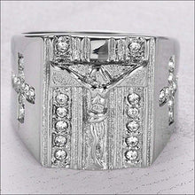 Load image into Gallery viewer, Christian Jesus Cross Ring (Stainless Steel) - Ring