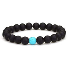 Load image into Gallery viewer, Classy Couple Bracelet Black/Turquoise - Black - Bracelet