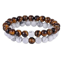 Load image into Gallery viewer, Classy Couples Bracelet Set - 7 Colors - Marble / Brown - Bracelet