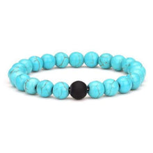 Load image into Gallery viewer, Classy Couples Bracelet Turquoise/Black - Turquoise - Bracelet