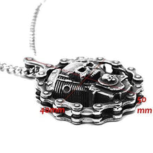 Load image into Gallery viewer, Davitu AMUMIU Fashion Pentagram Pan God Skull Goat Head Pendant Necklace Luck Satanism Occult Metal Vintage Silver Star Necklace HZP336 -