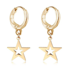 Load image into Gallery viewer, Dayoff Europe Star Animals Pendant Hoop Earrings Women Cute Gold Silver Color Moon Cross Circle Earrings Trendy Jewelry E71 - 200000170