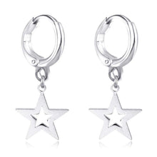 Load image into Gallery viewer, Dayoff Europe Star Animals Pendant Hoop Earrings Women Cute Gold Silver Color Moon Cross Circle Earrings Trendy Jewelry E71 - 200000170