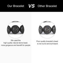 Load image into Gallery viewer, Essential Oil Bracelet for Men Diffuser - Mens Tiger Eye Stone Beads Bracelet Adjustable Natural Yoga Anxiety Stress Relief Mens Essential