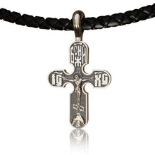 Load image into Gallery viewer, EVBEA Crucifix West Syrian Cross Pendants&Necklaces Stainless Steel Chain Vintage Catholic Religious Men Jewelry(2 Chians)