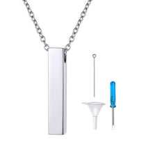 Load image into Gallery viewer, FaithHeart Cremation Urn Necklace Women Men 316L Stainless Steel Memento Jewelry Pet Ashes/Perfume Heart Keepsake Pendant Necklace for