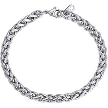 Load image into Gallery viewer, FaithHeart Cross Bracelet Bible Verse Prayer Jewelry Stainless Steel/18K Gold Plated Resilient Beads Chain Bracelet Christian Praying Hands