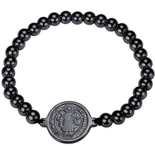 Load image into Gallery viewer, FaithHeart Cross Bracelet Bible Verse Prayer Jewelry Stainless Steel/18K Gold Plated Resilient Beads Chain Bracelet Christian Praying Hands