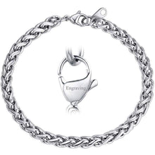 Load image into Gallery viewer, FaithHeart Cross Bracelet Bible Verse Prayer Jewelry Stainless Steel/18K Gold Plated Resilient Beads Chain Bracelet Christian Praying Hands