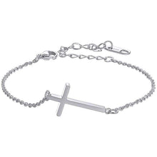 Load image into Gallery viewer, FaithHeart Cross Bracelet Bible Verse Prayer Jewelry Stainless Steel/18K Gold Plated Resilient Beads Chain Bracelet Christian Praying Hands