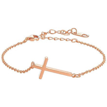 Load image into Gallery viewer, FaithHeart Cross Bracelet Bible Verse Prayer Jewelry Stainless Steel/18K Gold Plated Resilient Beads Chain Bracelet Christian Praying Hands