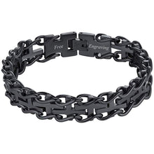 Load image into Gallery viewer, FaithHeart Cross Bracelet Bible Verse Prayer Jewelry Stainless Steel/18K Gold Plated Resilient Beads Chain Bracelet Christian Praying Hands