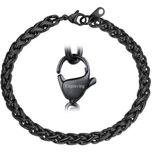 Load image into Gallery viewer, FaithHeart Cross Bracelet Bible Verse Prayer Jewelry, Stainless Steel/18K Gold Plated Resilient Beads Chain Bracelet Christian Praying Hands Coin Medal Saint Benedict Bracelets (Send Gift Box)