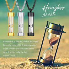 Load image into Gallery viewer, FaithHeart Hourglass Cremation Urn Necklace Women Men Stainless Steel Memento Jewelry Pet Ashes/Perfume Keepsake Pendant Necklace for Memory