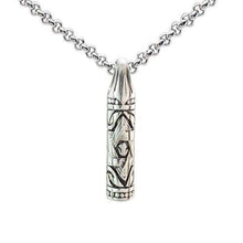 Load image into Gallery viewer, Gold Silver Tone 316L Stainless Steel Jewish Star of David Hexagram Cylinder Pendant Necklace SS Chain - Pendant Necklace