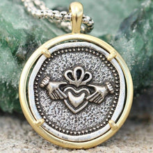 Load image into Gallery viewer, Handmade Claddagh Jewelry FriendsLove Pendant Irish Celtics Claddagh Necklace (Claddagh Necklace 45cm Plus 5cm) - Pendant Necklace