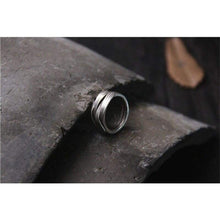 Load image into Gallery viewer, Handmade Thai Silver Woven Band Rings Women 100% Pure Sterling Silver 925 Black Antique Thai Silver Female Jewelry Free Box Gift
