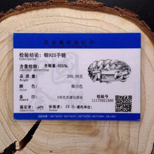 Load image into Gallery viewer, Heavy Solid 925 Silver Curb Link Chain Biker Bracelet