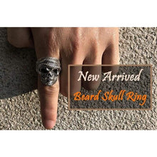 Load image into Gallery viewer, Howling Wolf Biker Ring - Silver