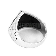 Load image into Gallery viewer, Illuminati Pyramid Eye Symbol Ring Stainless Steel Jewelry High Quality Silver Gold Cross Motor Biker Men Ring Wholesale SWR0519 - Ring