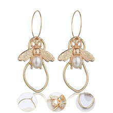 Load image into Gallery viewer, Individuality Gold&Sliver Insect Drop Earrings For Women Special Fashion Design Jewelry Classic Decoration Earrings Gold - 200000168