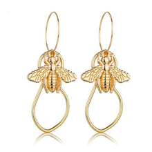 Load image into Gallery viewer, Individuality Gold&Sliver Insect Drop Earrings For Women Special Fashion Design Jewelry Classic Decoration Earrings Gold - 200000168