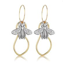 Load image into Gallery viewer, Individuality Gold&Sliver Insect Drop Earrings For Women Special Fashion Design Jewelry Classic Decoration Earrings Gold - 200000168