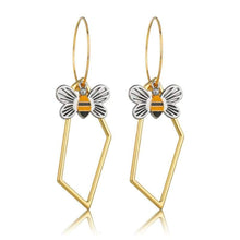 Load image into Gallery viewer, Individuality Gold&Sliver Insect Drop Earrings For Women Special Fashion Design Jewelry Classic Decoration Earrings Gold - 200000168
