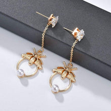 Load image into Gallery viewer, Individuality Gold&Sliver Insect Drop Earrings For Women Special Fashion Design Jewelry Classic Decoration Earrings Gold - 200000168