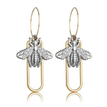 Load image into Gallery viewer, Individuality Gold&Sliver Insect Drop Earrings For Women Special Fashion Design Jewelry Classic Decoration Earrings Gold