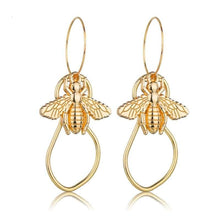 Load image into Gallery viewer, Individuality Gold&Sliver Insect Drop Earrings For Women Special Fashion Design Jewelry Classic Decoration Earrings Gold - 200000168