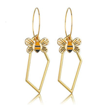 Load image into Gallery viewer, Individuality Gold&Sliver Insect Drop Earrings For Women Special Fashion Design Jewelry Classic Decoration Earrings Gold - 200000168