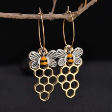 Load image into Gallery viewer, Individuality Honeybee Honeycomb Women Drop Earrings Hot Trendy Wonderful Decoration For Women Party Drop Earrings Jewelry - Earrings