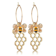 Load image into Gallery viewer, Individuality Honeybee Honeycomb Women Drop Earrings Hot Trendy Wonderful Decoration For Women Party Drop Earrings Jewelry - Earrings