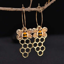 Load image into Gallery viewer, Individuality Honeybee Honeycomb Women Drop Earrings Hot Trendy Wonderful Decoration For Women Party Drop Earrings Jewelry - Earrings