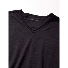 Load image into Gallery viewer, John Varvatos Star USA Mens Short Sleeve Slub V-Neck with Cut Raw Edge - T-Shirt